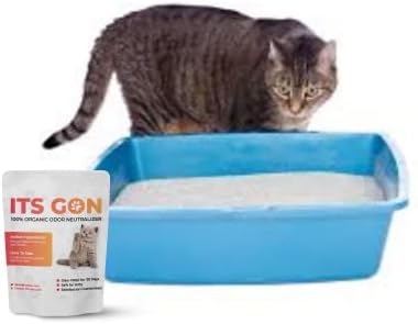É o desodorizador de lixo de gatos orgânicos Gon, melhor usado para ninhada que não está atingindo, cada pacote