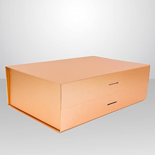 Pack2pack Caixa de presente dobrável de luxo com fita removível | Caixa dobrável e fechamento magnético