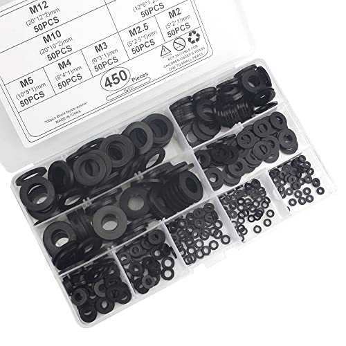 Xingyheng 450pcs Kit de variedade de sortimento de lavagem de nylon kit de variedade de variedade