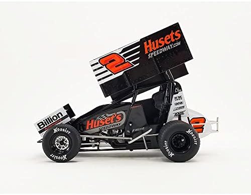 Carros de brinquedo Carro de sprint alado 2 David Gravel Huset Speedway Big Game Motorsports 1/18