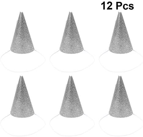 NUOBESTY 12PCS Party Hats Fun Cone Novelty Creative Party Hats Cap Birthday Holiday Party Favors with