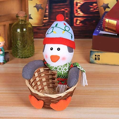 1PCS Feliz Natal Candy Storage Basket Decoration