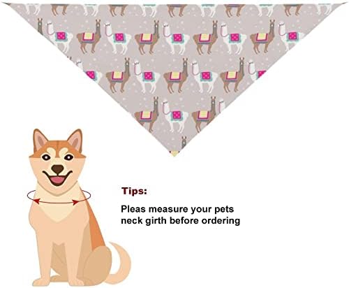 Adornado llama cachorro bandana lenço de estimação bibs triangulares impressos de lençóis acessórios