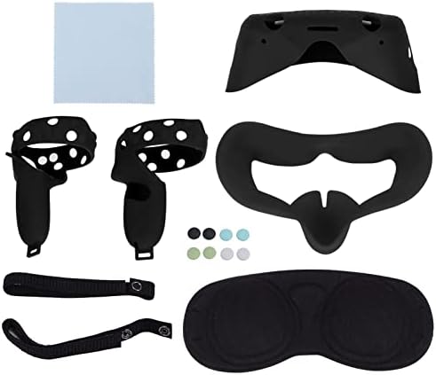 Conjunto de acessórios de silicone de óculos VR, máscara de face de silicone VR, máscara de máscara de máscara de