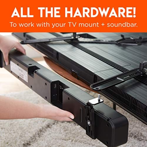 Suporte de montagem da barra de som ecogear para a TV - Altura e profundidade ajustáveis ​​para compatibilidade