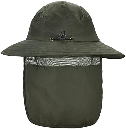 Chapéu de pesca com chapéu de sol do pescoço para homens Mulheres Proteção UV Brim Brim Summer Hats