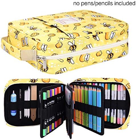qianshan 202 lápis colorido capa de lápis - 136 colorido caneta em gel ou organizador de canetas -