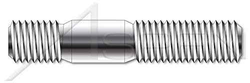 M12-1.75 x 90mm, DIN 939, métrica, pregos, extremidade dupla, extremidade de parafuso 1,25 x diâmetro, a4 aço inoxidável