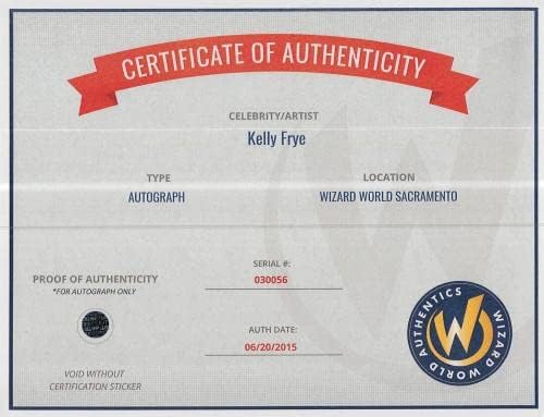 Segredos de Kelly Frye de Sulphur Springs assinados 8x10 Photo Wizard World 1 - fotos autografadas