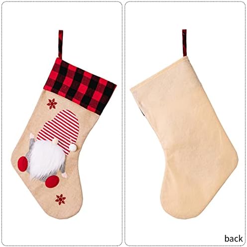 Big Sockings Candy Socks Decorações de Natal Decorações de festa de Natal em casa Decorações vintage Clear Christmas Ornamentos