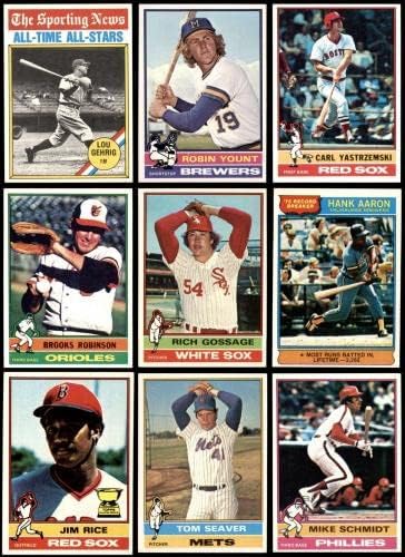 1976 Topps Baseball Complete Conjunto 7.5 - NM+ - Conjuntos completos de beisebol