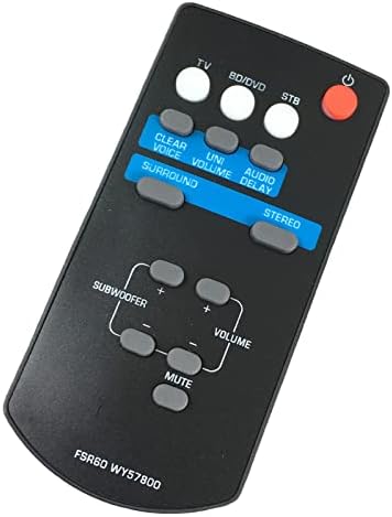 Controle remoto de substituição FSR60 WY57800 Aplicável para a barra sonora da Yamaha ATS-1010 YAS-101 YAS-101BL YAS-CU201 ATS1010 YAS101 YAS101BL YFSR60 FSR62 ZC94940