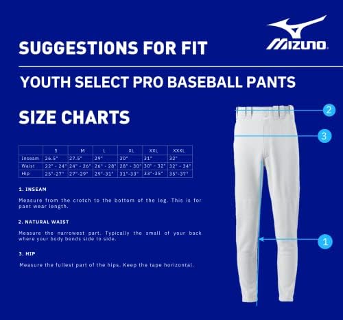 Mizuno Youth Premier Players Baseball calça
