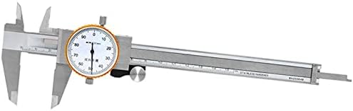 Pinça de discagem sManni 0-150 mm 0-6 VERNIER Micrômetro Micrômetro à prova de choque Dial Vernier