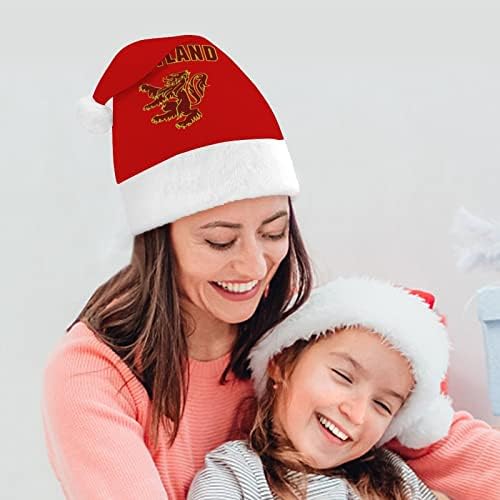 Scottish Rampante Lion Christmas Hat chapé de Papai Noel Decorações de árvore de Natal Presentes para