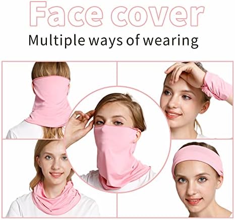 Proteção UV UFP50+ Garoter de pescoço Face Face Sconhe - respirável, resfriamento, esporte de