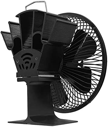 Syxysm Home Fireplace Stove Fan 6 Blades Fan movido a calor Distribuição de calor eficiente eficiente para o