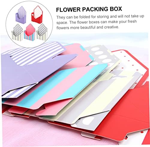 Didiseaon 1 Conjunto 5 PCs envelope caixa de flores Caixas de papel de papel de papel para presentes Paper