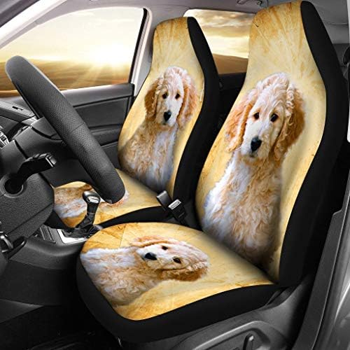 Pawlion Goldendoodle Dog Print Car Seat Covers