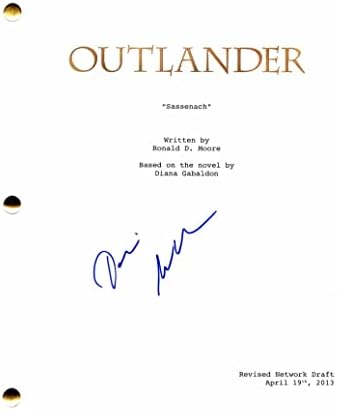 Diana Gabaldon assinou o autógrafo Outlander Pilot Script Full - estrelado: Sam Heughan, Caitriona