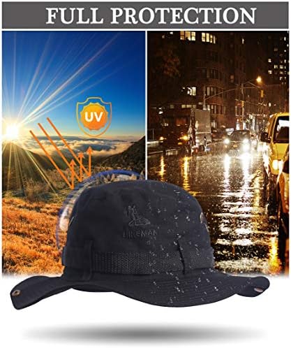 Hikeman Fishing Hat and Safari Cap Brim Brim Boonie Hat Hats com proteção solar para homens e mulheres