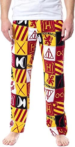 Logotipo temático do Bioworld Harry Potter, padrão de pijama de salão adulto, calça de pijama