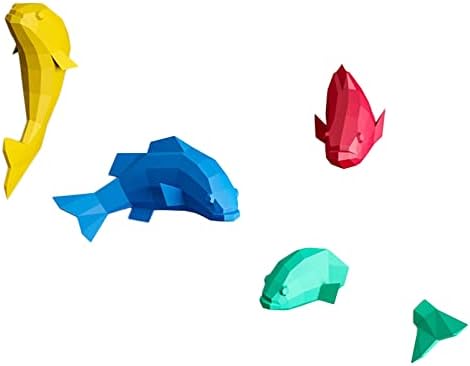 Peixe enxame de peixes criativos de origami quebra