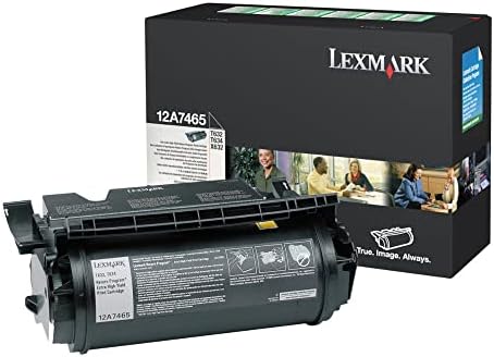 Lexmark 12A7465 Cartucho de toner de alto rendimento extra, preto - em embalagens de varejo