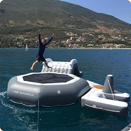 Trampo de água inflável para parque de diversões, tapete de salto de 2m/3m/4m, plataforma de salto de férias