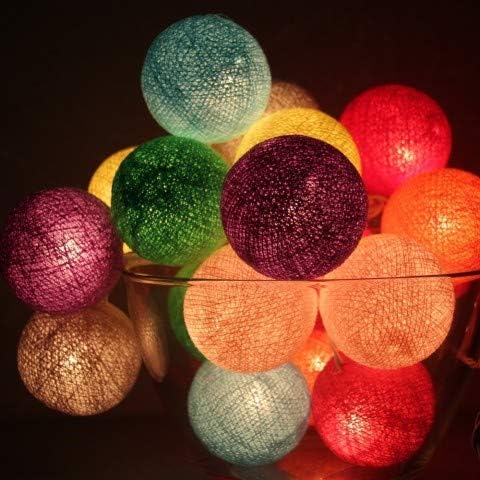 Mix de varejo de Aarihant colorido de algodão feito de algodão, luzes de corda para decoração