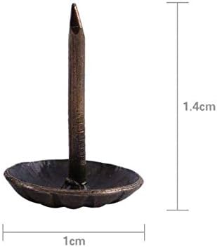 Wytino 100pcs Antigo estofamento de bronze preto madeira tacha decorativa de tacha decorativa,