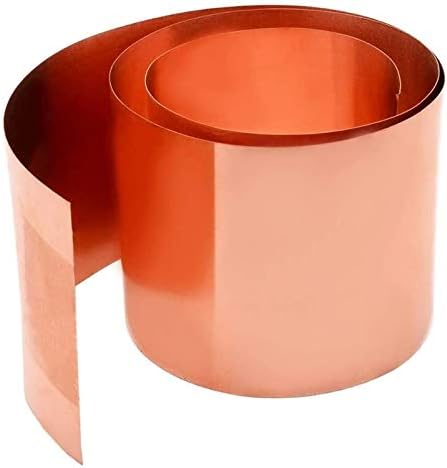 Yiwango Pure Copper Foil Metal Copper Sheet Plate Cut Rolls- Uso geral DIY ou contratados 200 1000 mm