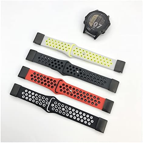 Bandkit 22 26mm Silicone Watch Band Easy Quick Fit Strap para Garmin Fenix ​​7 7x/3HR/Fenix ​​5x/Fenix ​​5x Plus/S60/D2/Mk1/Fenix ​​5/Fenix ​​5 Plus