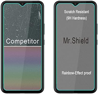 Mr.Shield [3-Pack] projetado para AT&T Radiant Max 5G [não caberá em versão de 6,5 polegadas] [vidro temperado] [Japan Glass With 9H Draft] Protetor de tela com substituição ao longo da vida
