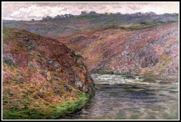 Vale do Creuse Sunset Painting de Claude Monet Diy Diamond Painting Kits para adultos, Kit de pintura de