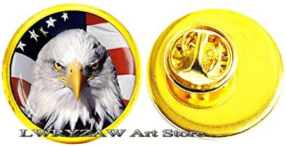Broche da American Eagle Flag Broche, Stars and Stripes, USA Presente, Jóias Patrióticas América Estados Unidos
