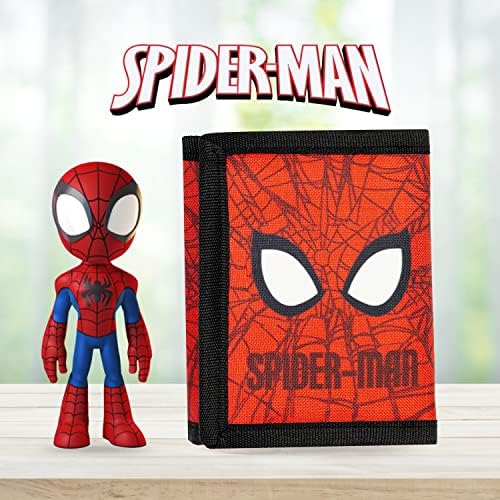 Marinha da Marvel Spiderman para meninos, carteira masculina com Vingadores, carteira de aranha para crianças,