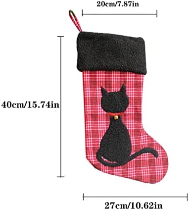 Presentes de doces meias de lareira personalizada mechando decorações de casas de Natal e acessórios para