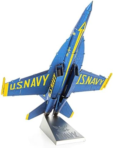 Metal Earth Fascinations Premium Series Blue Angels F/A-18 Super Hornet 3D Metal Model Kit Pacote