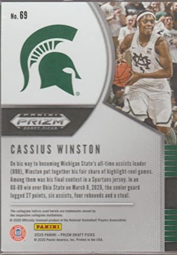 2020-21 Panini Prizm Draft Picks 69 Cassius Winston NM-MT Michigan State Spartans Basketball
