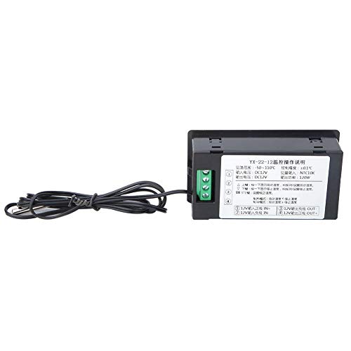 Controlador de Temperatura Digital DC12V/DC24V/AC110-220V Chave de controle de alta precisão -50 ~ 110