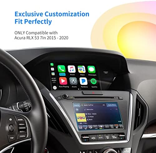 Protetor de tela ZZDMDM para 2020 2019 2018-2015 Acura RLX 53 7in Center controle da tela sensível