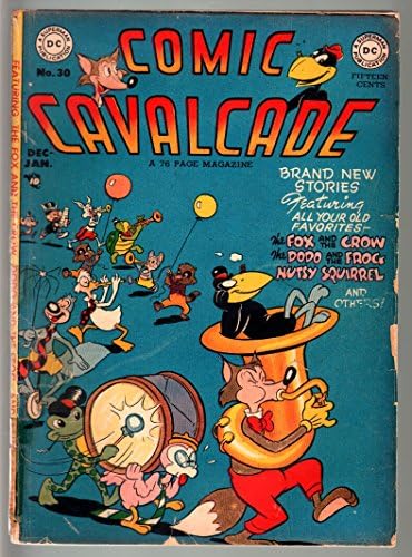 Cavalcade cômica #30-1948-DC-! St engraçado edifício animal-fox e Crow-Raccoon Kids- fr FR