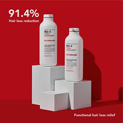 Dr. Forhair Bio-3 Folligen Biotin Shampoo Rebrowth fortaleça o couro cabeludo e melhorar a fórmula de volume