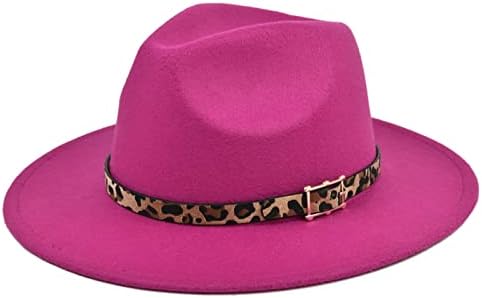 Fivela com o leopardo Panamá Belt Hat Hat Fedora Women Feminina Caps de Baseball Fratines Things