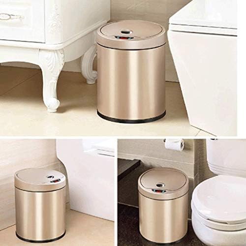 Lata de lixo de cozinha wszjj para o quarto de banheiro em casa touch automático touch grátis de alta capacidade