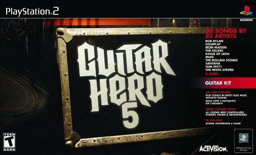 Pacote de guitarra do PS2 Guitar Hero 5