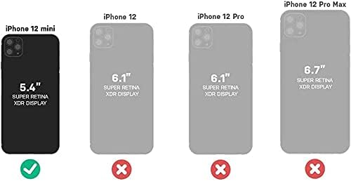 OtterBox + Pop Simetria Série Case para iPhone 12 Mini Packaging não -Retail - Black