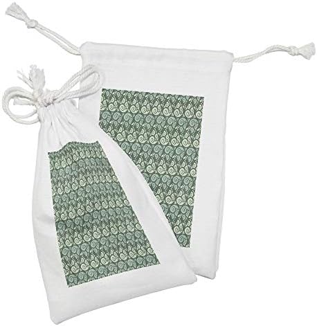 Conjunto de bolsas de tecido abstrato de Ambesonne de 2, design de gripes de gripes de gritos com temas de