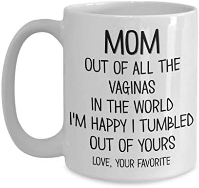 O Dia das Mães assaltava todas as vaginas do mundo Sarcastic Funny 11 ou 15 oz. Xícara de café inadequada
